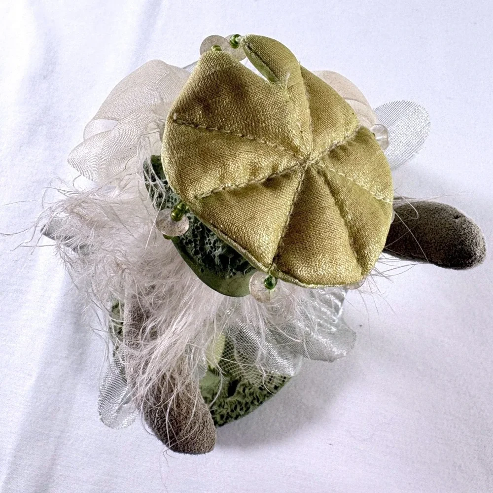 Vintage TJ Collection Whimsical Green Fairy Ballerina Frog Figurine 8